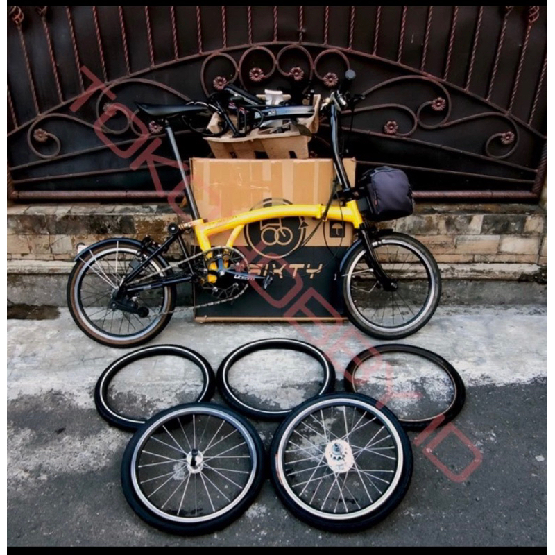 SEPEDA LIPAT 3Sixty 360 FULL UPGRADE BROMPTON SRF5W BLACK EDITION BE