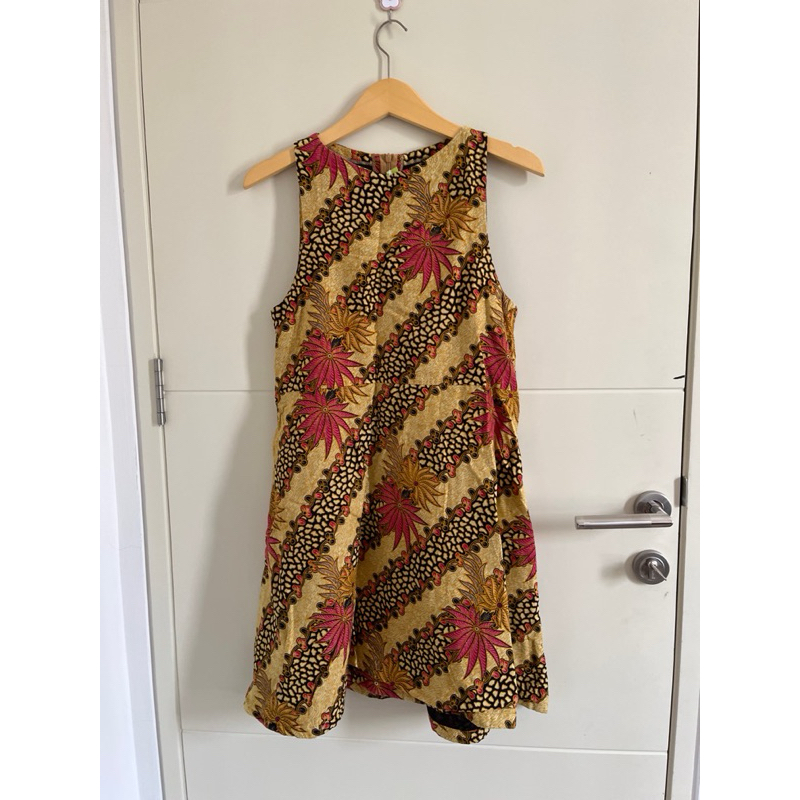 Batik Midi dress/ dress batik