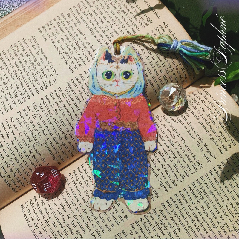 

pembatas buku | handmade bookmark with tassel : Princess Daphne