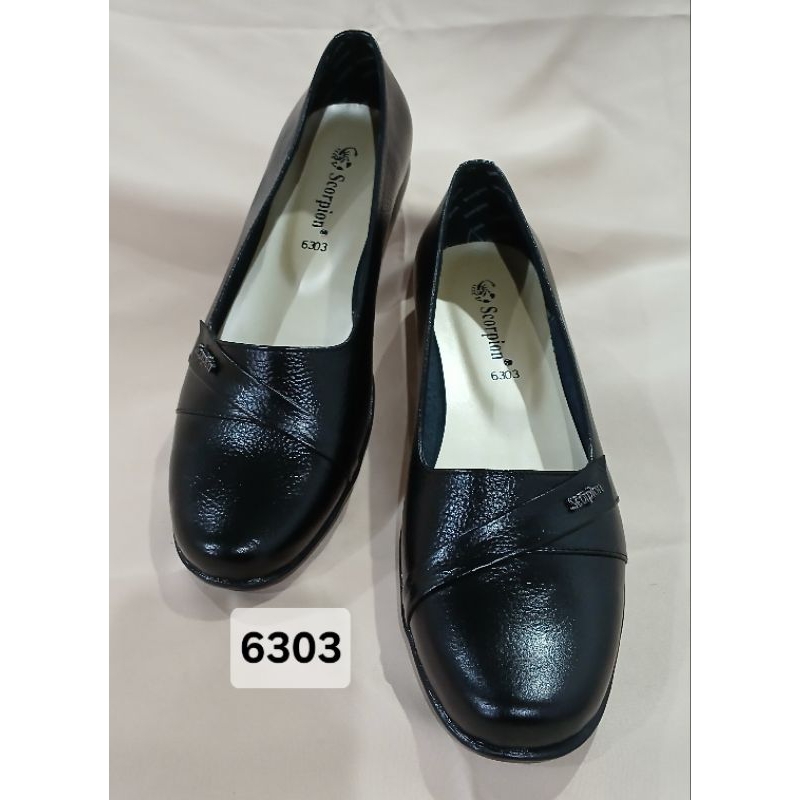Scorpion - 6303 -Sepatu Kulit Pantofel Wanita Flat Shoes