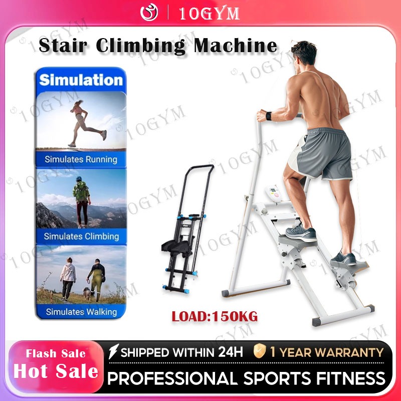 hari.sucipertiwi - mesin panjat tebing stepper lipat master climber, vertical stair climber, alat