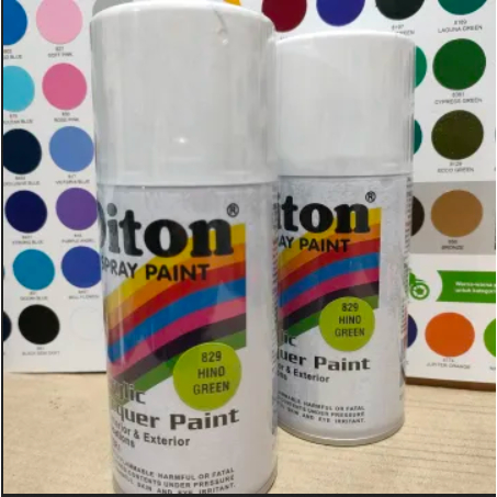 Diton Hino Green 829 300ml Pilox Warna Hijau Muda Sepeda Motor Mobil Velg Mesin Helm pilok