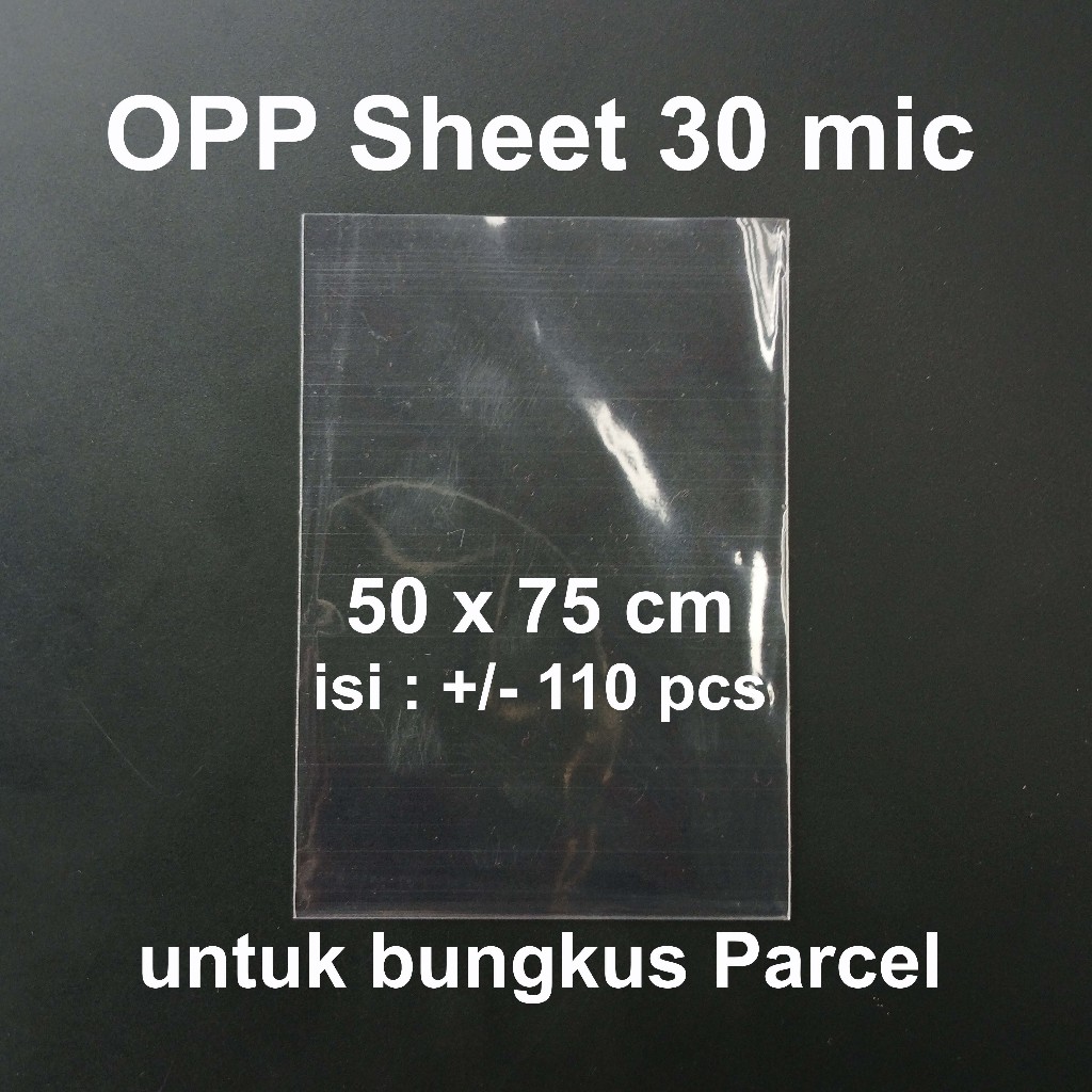 OPP Sheet / OPP Parcel / Plastik Parcel (Lembaran) 50x75 cm