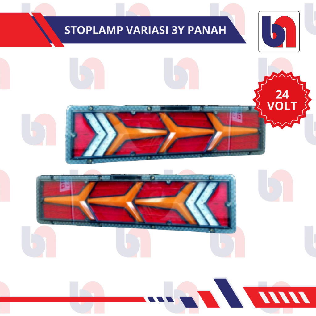 Stoplamp LED Variasi Lamborgini Panah 24Volt 47Cm Lampu Rem Belakang Truk Mitsubushi Fuso Colt Diese