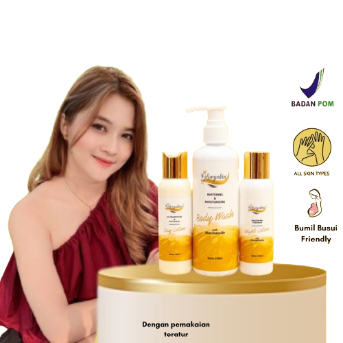 gadisskincare Paket whitening  HB Super Serum Pemutih Badan  Lotion Pemutih Gloryskin