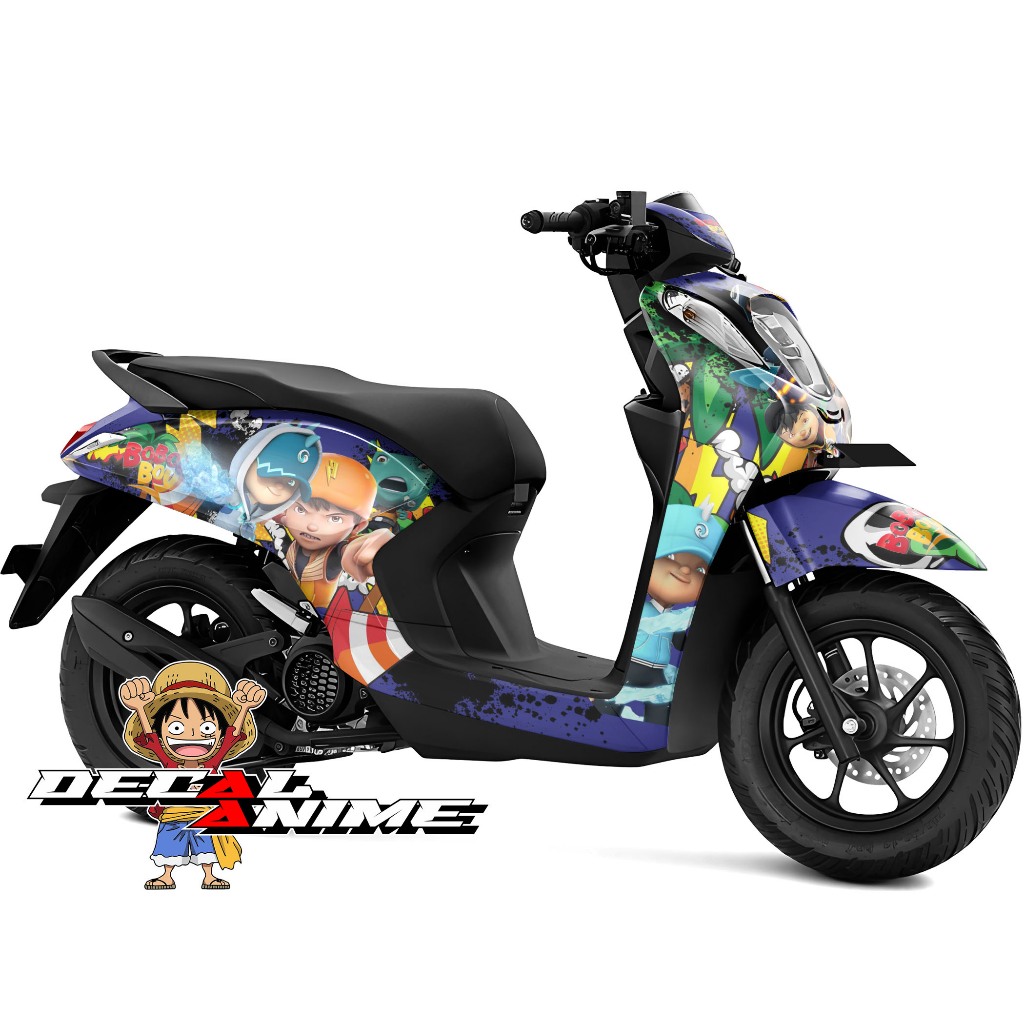 Stiker Decal Genio Full Body Sticker Genio Full Skotlet Variasi Anime - Boboi Boy