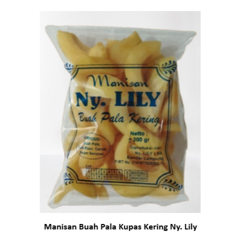

Manisan Buah Pala Kupas Kering Ny. Lily