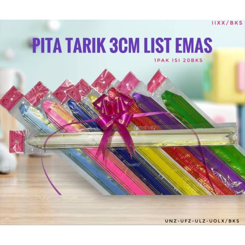 

Pita Tarik List Emas 30MM/Per Bks