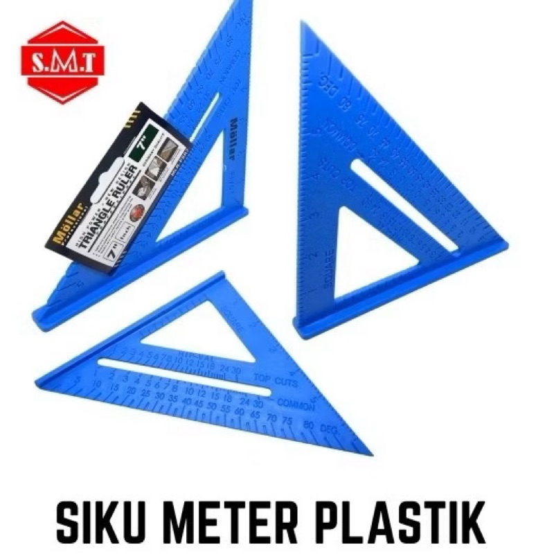 

Penggaris siku segitiga speed sguare 7 inch alat tukang kayu termurah 18*18*26cm Bahan plastik