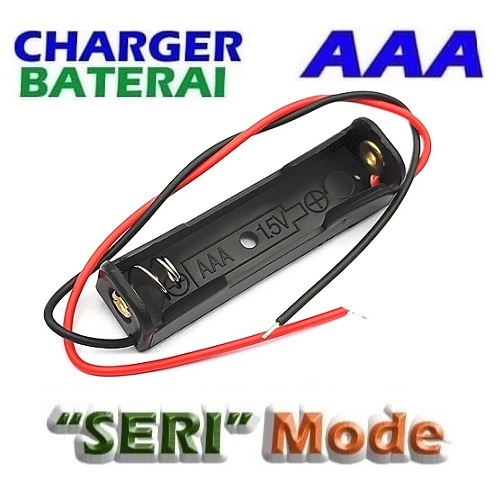 Battery Holder Case AAA 1-slot A3 Rumah Baterai Cas Box Batterai Batre 1x AAA