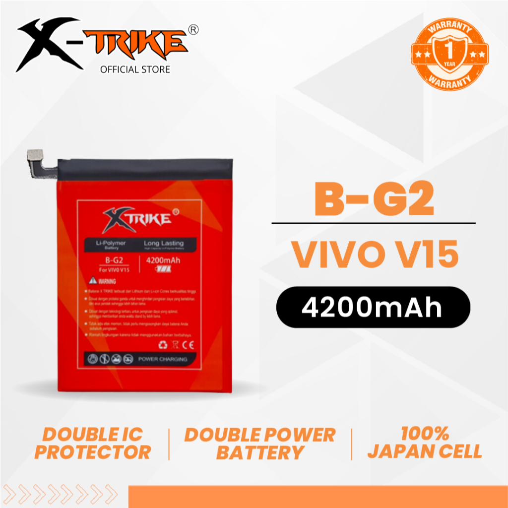 XTRIKE Baterai Vivo V15 B-G2 Double Power