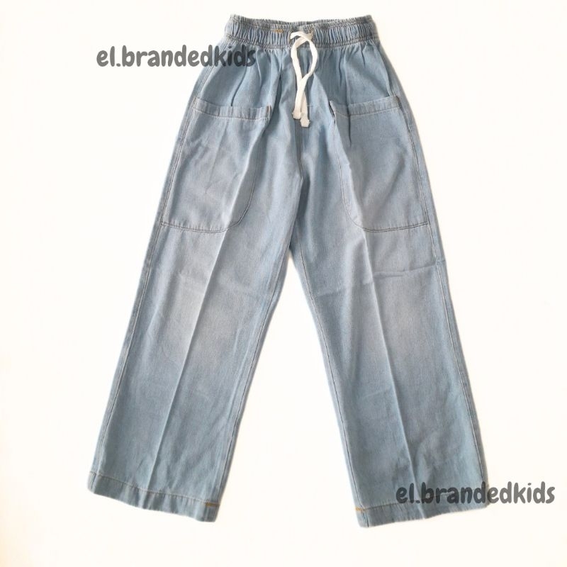 Celana Kulot Jeans Anak Perempuan, Kulot Jeans Zara 4-12Tahun