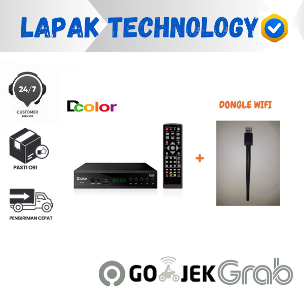 SET TOP BOX D COLOR TV DIGITAL + DONGLE WIFI