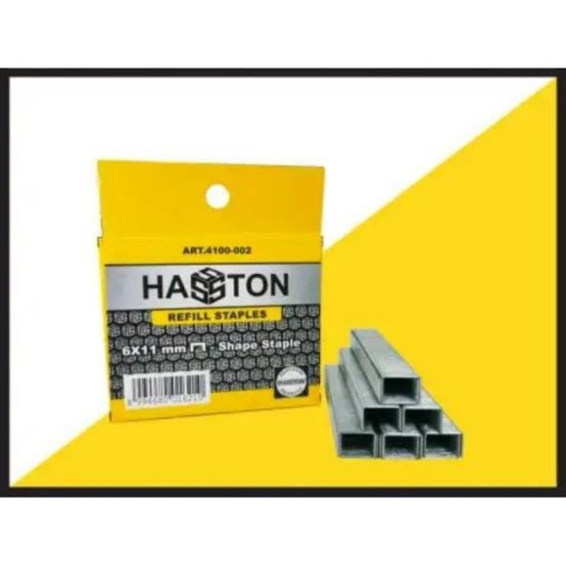 

isi refill staples HASTON 6X11mm nailer gun steker tembak
