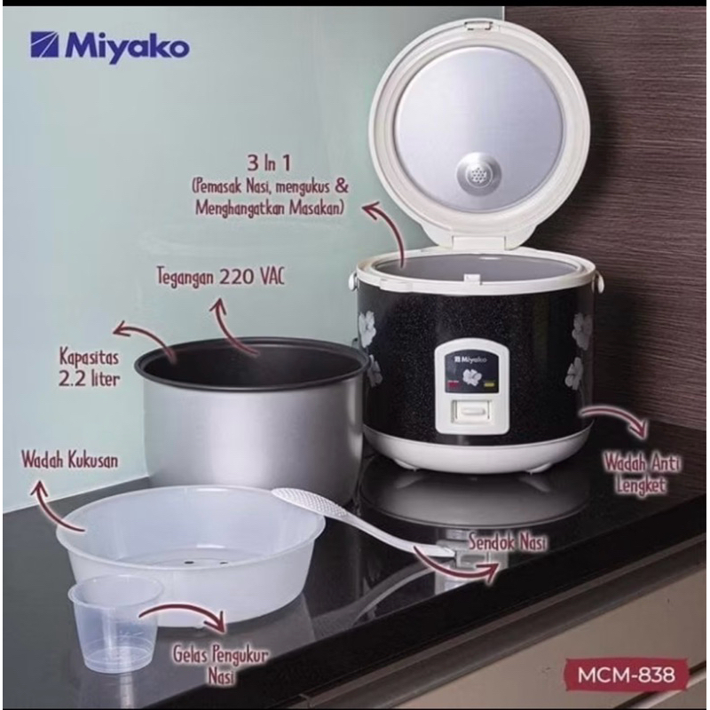 magic com miyako 838 2.2Liter