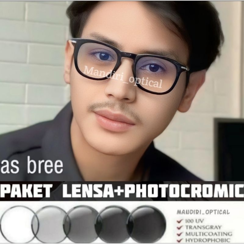 [DISKON] Frame kacamata minus (paket frame+lensa antiradiasi) | kacamata Photocromic | GRATIS Lensa 