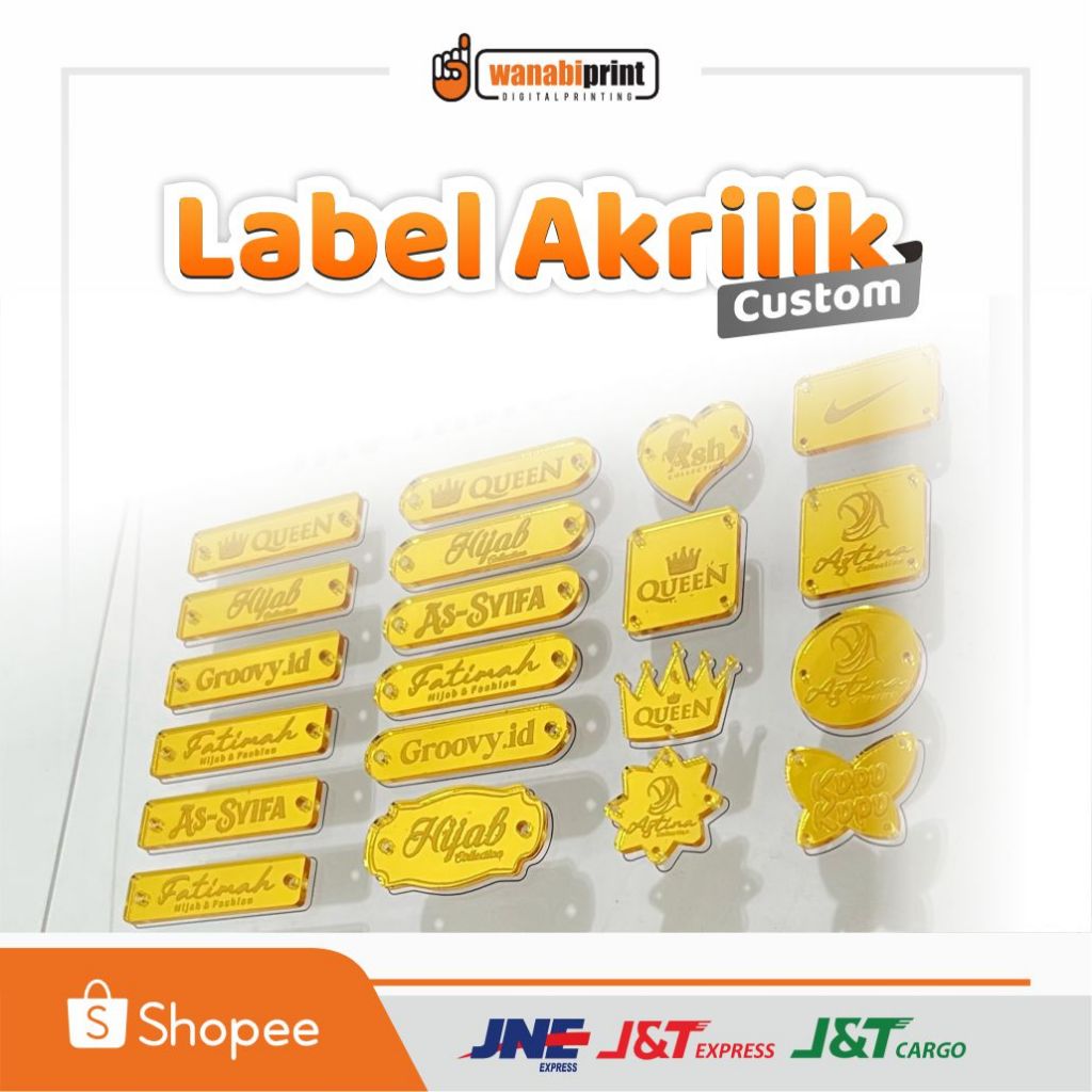 LABEL AKRILIK | LABEL HIJAB AKRILIK
