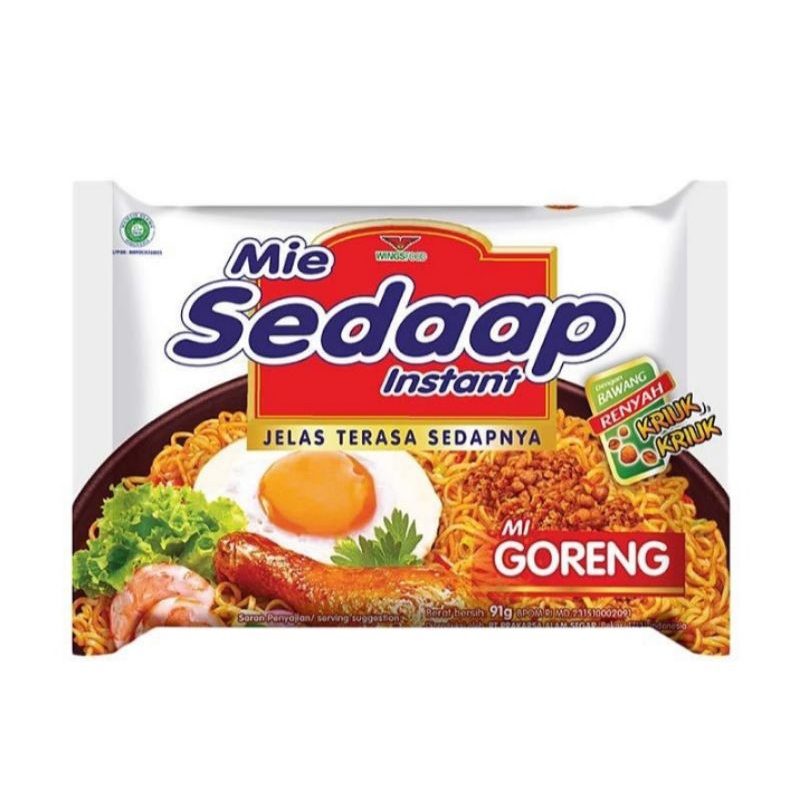 

Mie sedaap goreng/Mie sedaap spicy chicken/Mie sedaap pipih/Mie sedaap soto