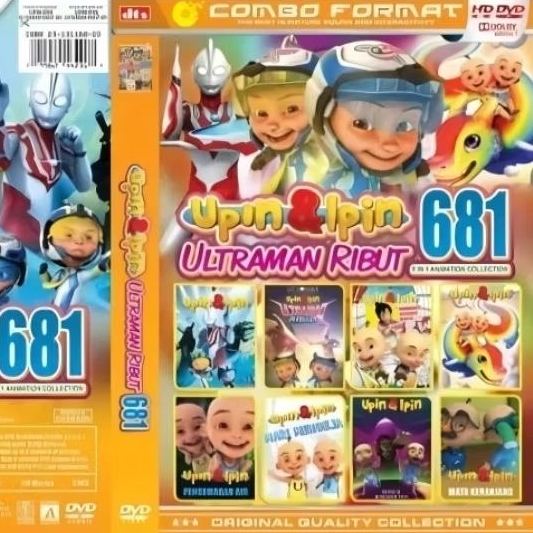 KASET DVD film anak Upin Ipin episode Ultraman Ribut KASET DVD anak terbaru & terlaris