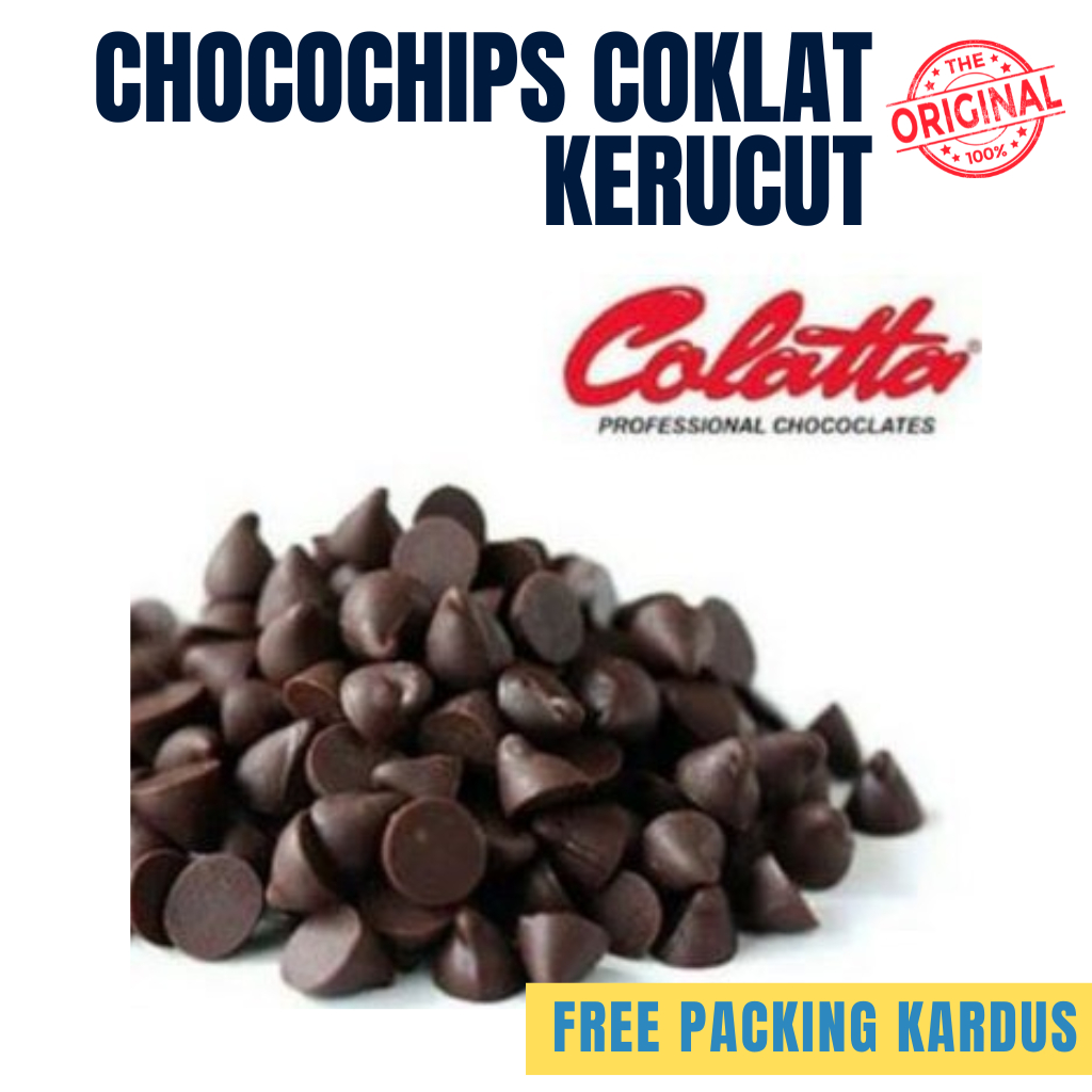 

COLATTA CHOCO CHIP KERUCUT DARK 1KG / CHOCOCHIP CHOCOCHIPS PREMIUM / CHOCOLATA CHIPS