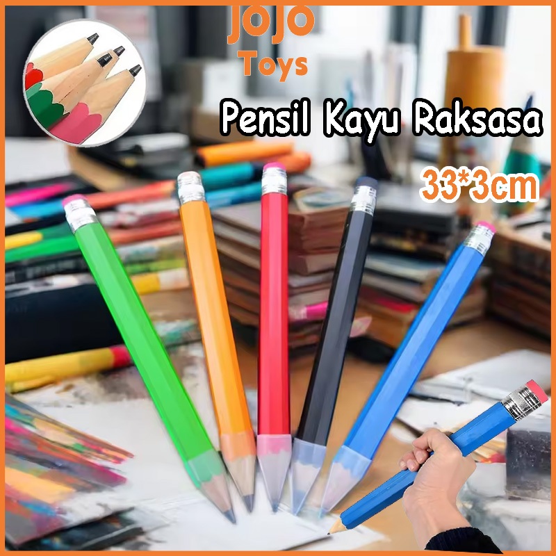 

JOJO 33 CM Pensil Jumbo Besar Mainan Pencil Pensil Jumbo Hiasan Photo Kado