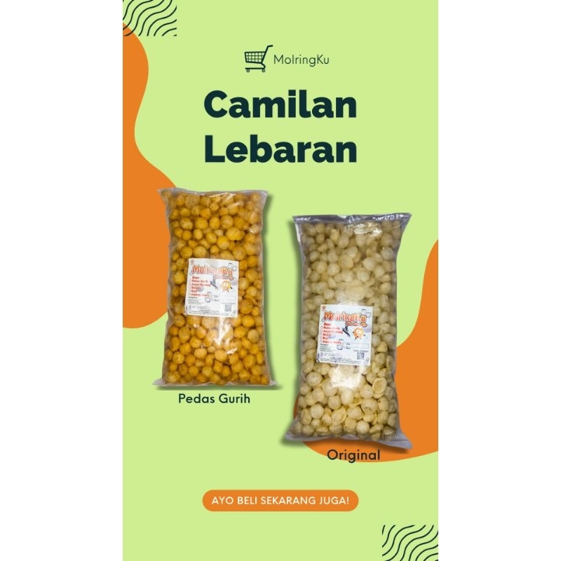 

MOLRINGKU Cimol Kering Kesukaanku 200 G - 1 KG Renyah Kriuk mantap
