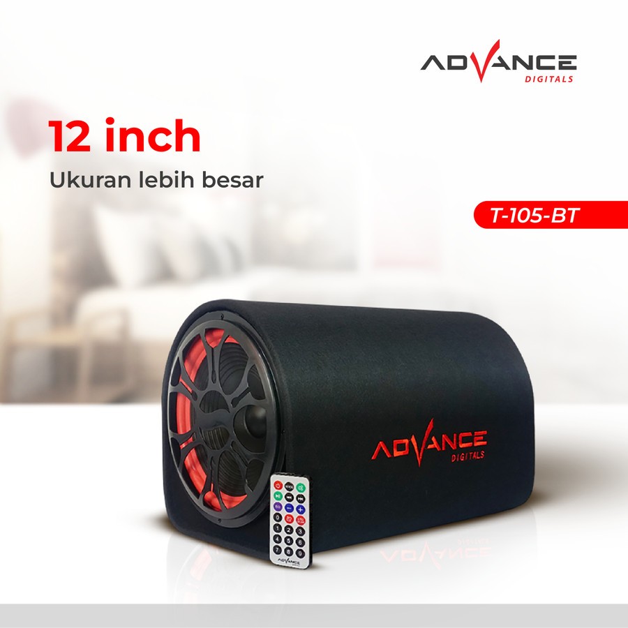 Speaker Advance Bluetooth T-105BT 12 Inch Subwoofer T105BT