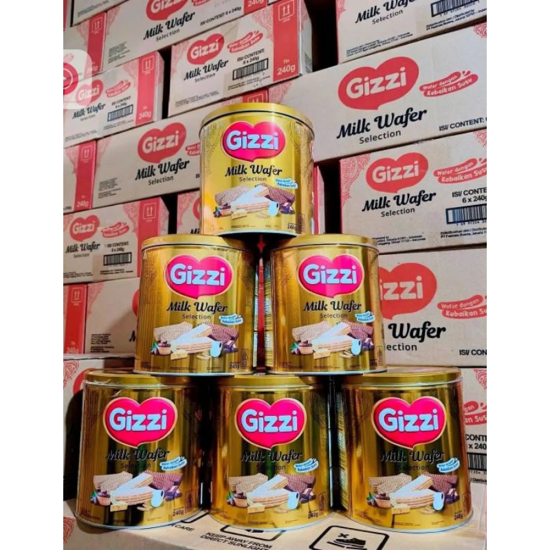 

gizzi wafer kaleng 240gr 1 karton