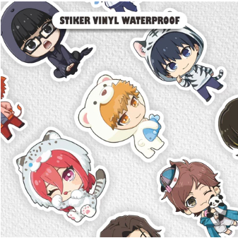 

[ VINYL & CHROMO 7 CM] stiker