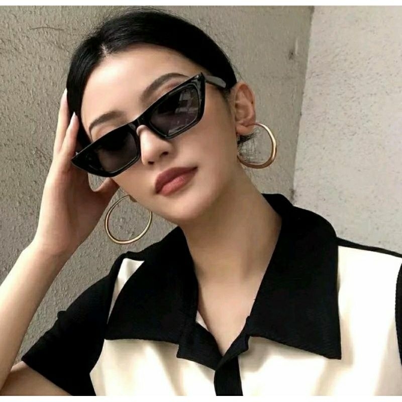kacamata hitam fashion Korea / kacamata retro / kacamata vintage pria wanita