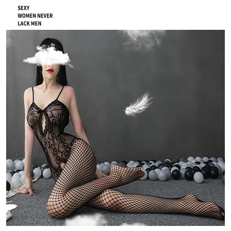 Stocking Open Crotch Baju Transparan