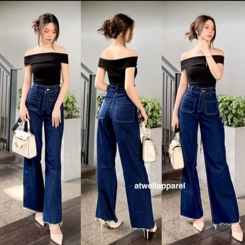 CELANA PANJANG JEANS KULOT LEBAR WANITA TERLARIS|CUTBRAY JEANS WANITA|CULLOTE JEANS|CELANA JEANS KUL