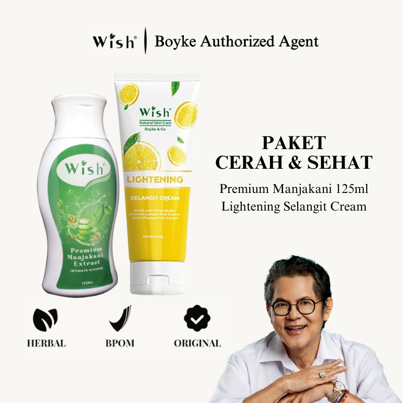 PAKET BERSIH CERAH PERAWATAN MISS V DR BOYKE PREMIUM MANJAKANI LIGHTENING SELANGIT CREAM / Pemutih M