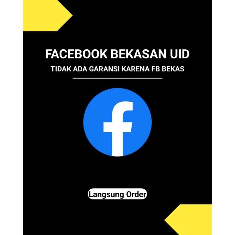 Akun Facebook Bekasan Type UID Murah