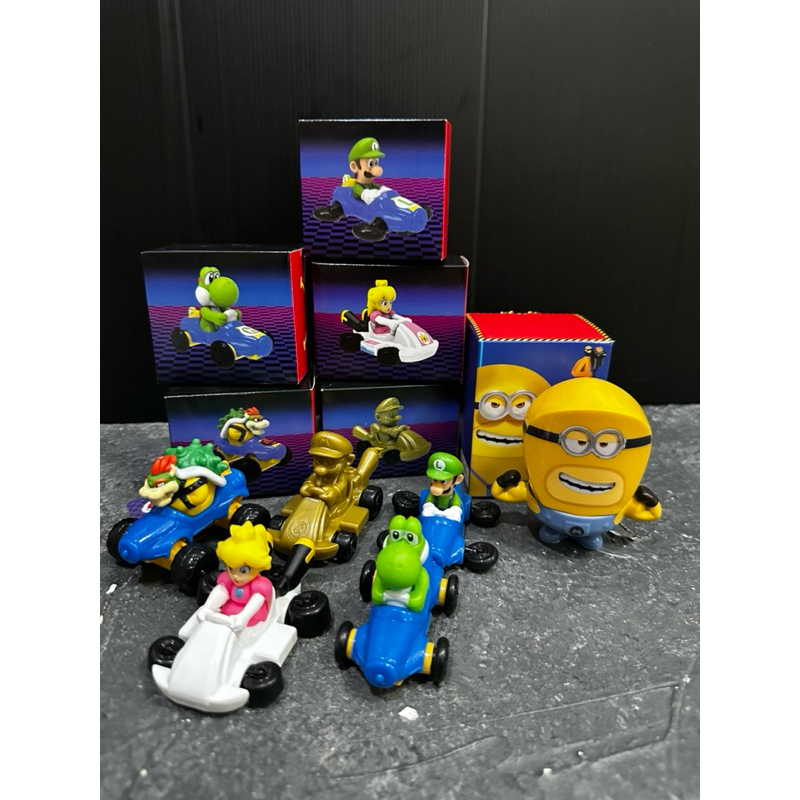 Happy Meal McDonald Mekdi McD Edisi Mario Bross & Minion 2024 Mariokart Deluxe