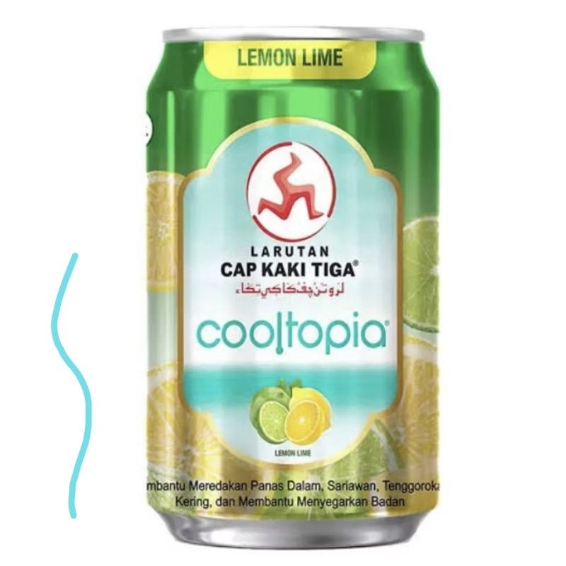 

Larutan Cap Kaki Tiga Cooltopia Lemon