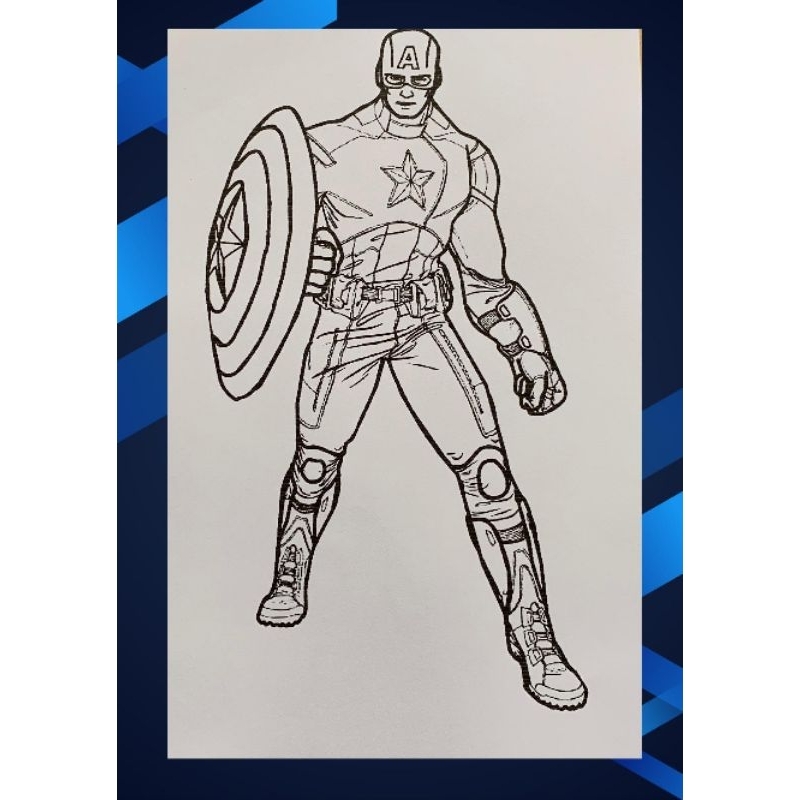 

KERTAS GAMBAR MEWARNAI A4/F4 130GSM TEMA CAPTAIN AMERIKA #1