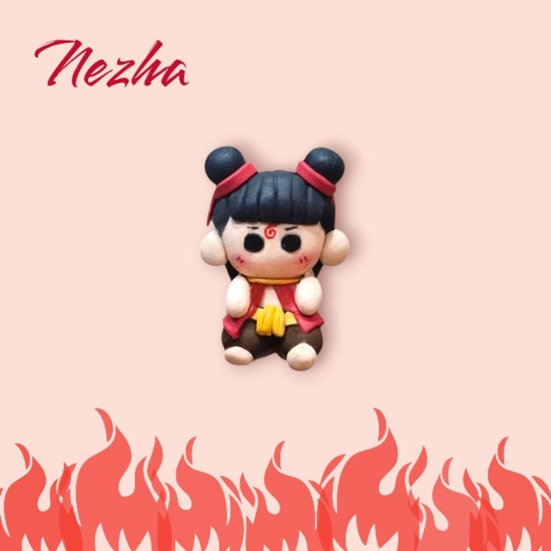 Nezha AoBing Figure Chibi Charm Pajangan