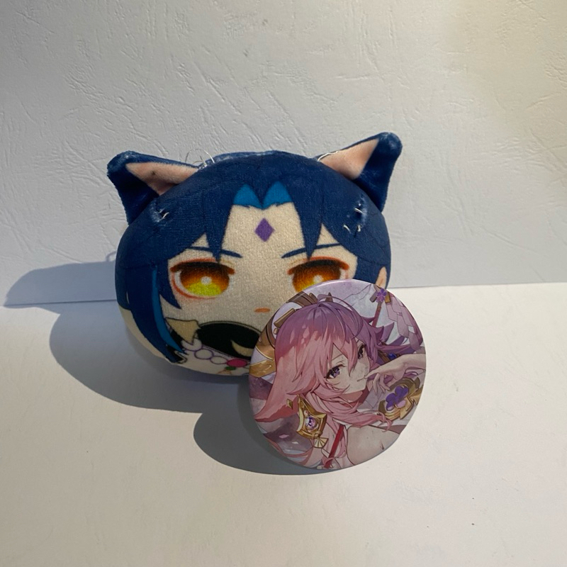 boneka Mini xiao dan Gantungan Kunci Yae miko GENSHIN