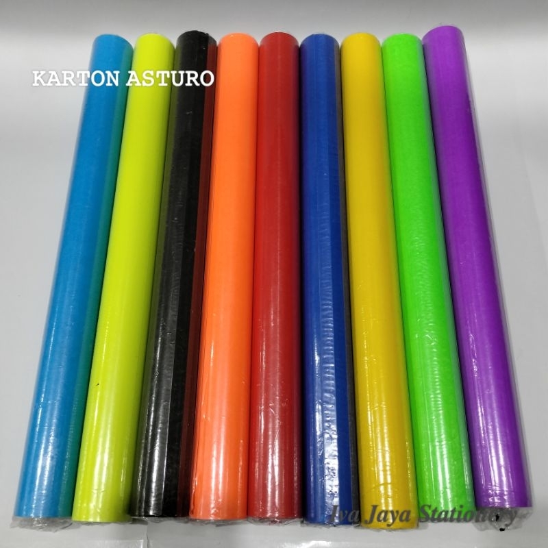 

Kertas Karton Asturo Warna Warni Ukuran 40x60 Cm / KARTON ASTURO