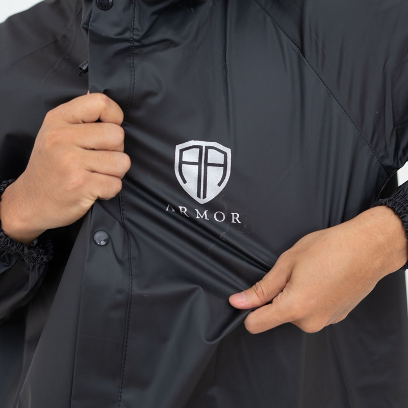 JAS HUJAN ARMOR Pria Wanita Dewasa Bahan Karet Tebal