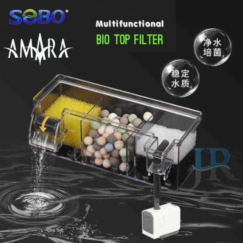 Box Multifuctional Bio Top Filter aquarium Sobo Amara AQ 16H