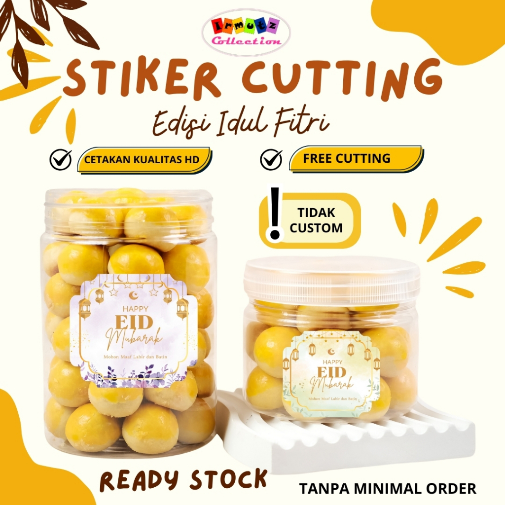 

STIKER KEMASAN KUE KERING LEBARAN IDUL FITRI CUTTING STICKER | HAMPERS LEBARAN