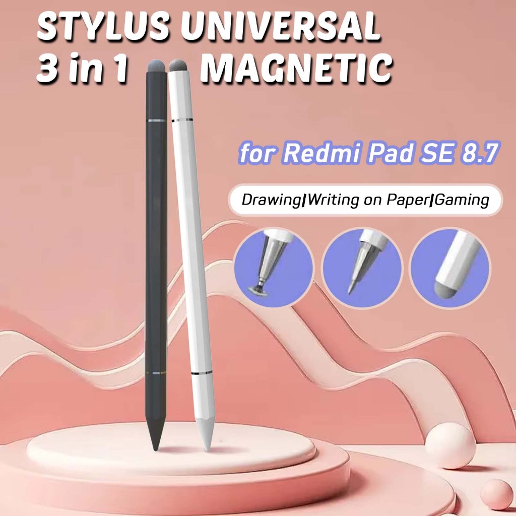 Stylus Pen Xiaomi Redmi Pad SE 8.7 Pencil Universal Drawing Magnetic Stilus Touch Screen Pensil 3 in