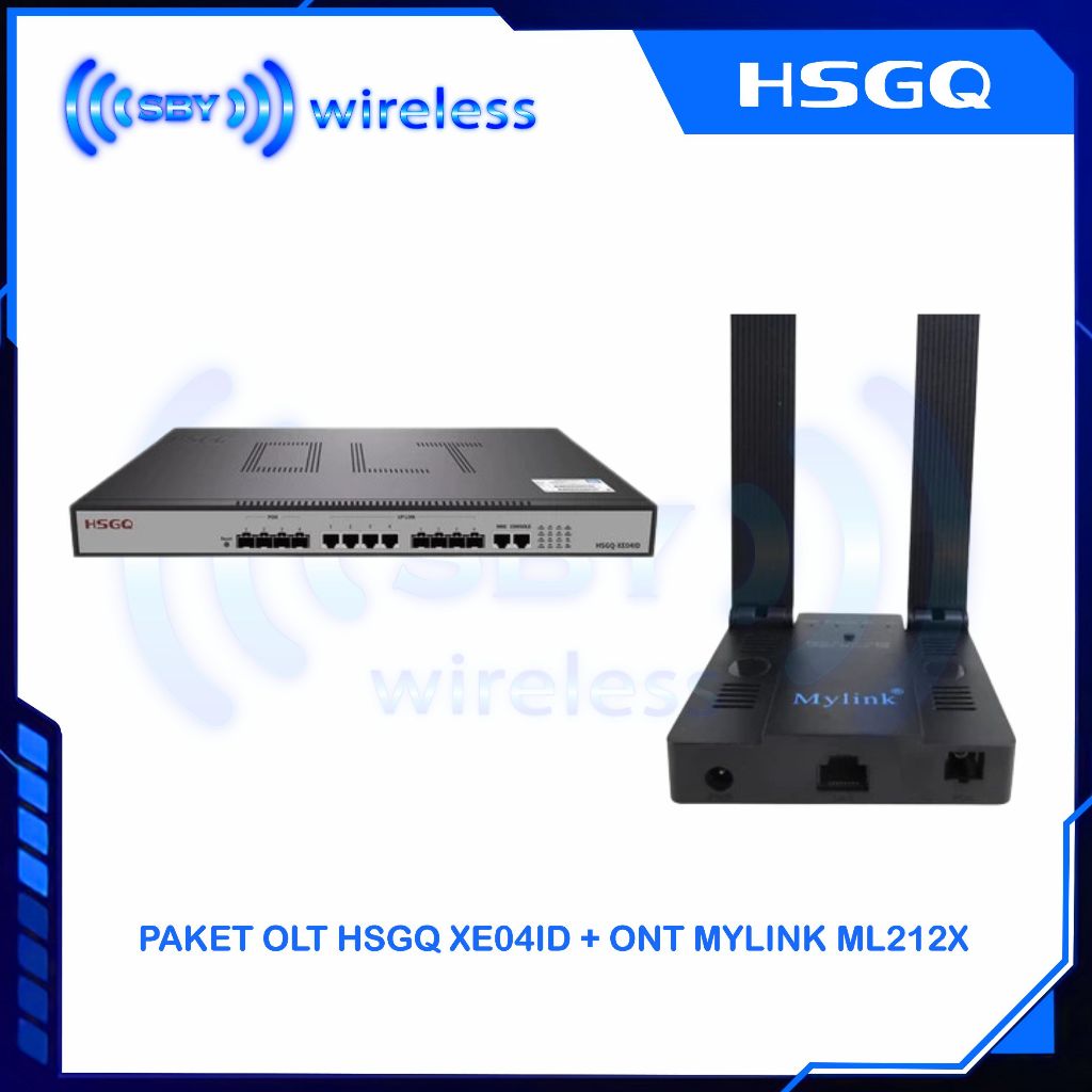 PAKET ONT MYLINK ML212X ONU With OLT EPON HSGQ XE04ID (Non SFP)