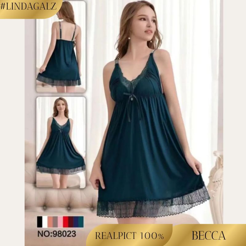 LindaGalz BECCA Pakaian Tidur Wanita Dewasa Lingerie Big Size Jumbo 98023 Baju Dinas Malam Istri Baj