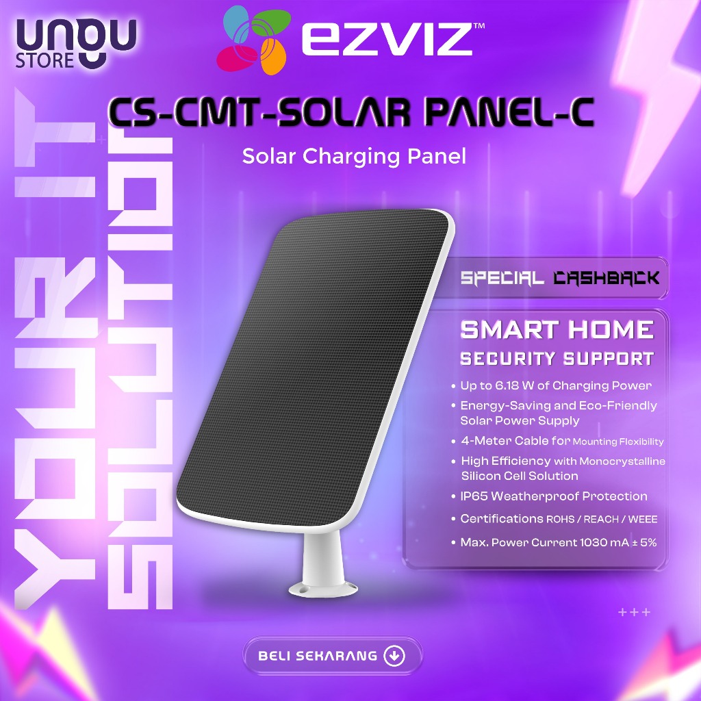 EZVIZ CMT Solar Panel C Ezviz Solar Charging Panel Designed For Battery Operated Ezviz Camera
