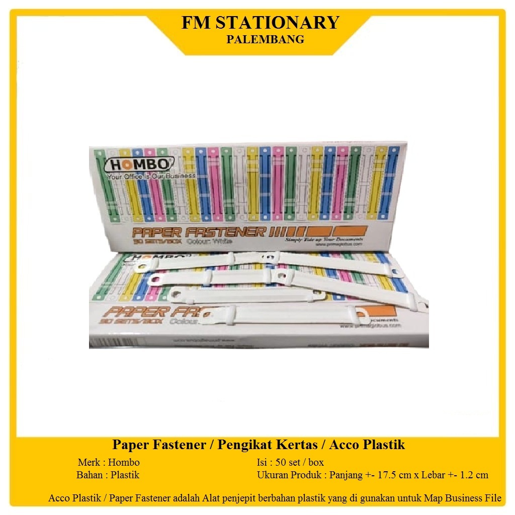 

Paper Fastener Warna Putih 50 pcs