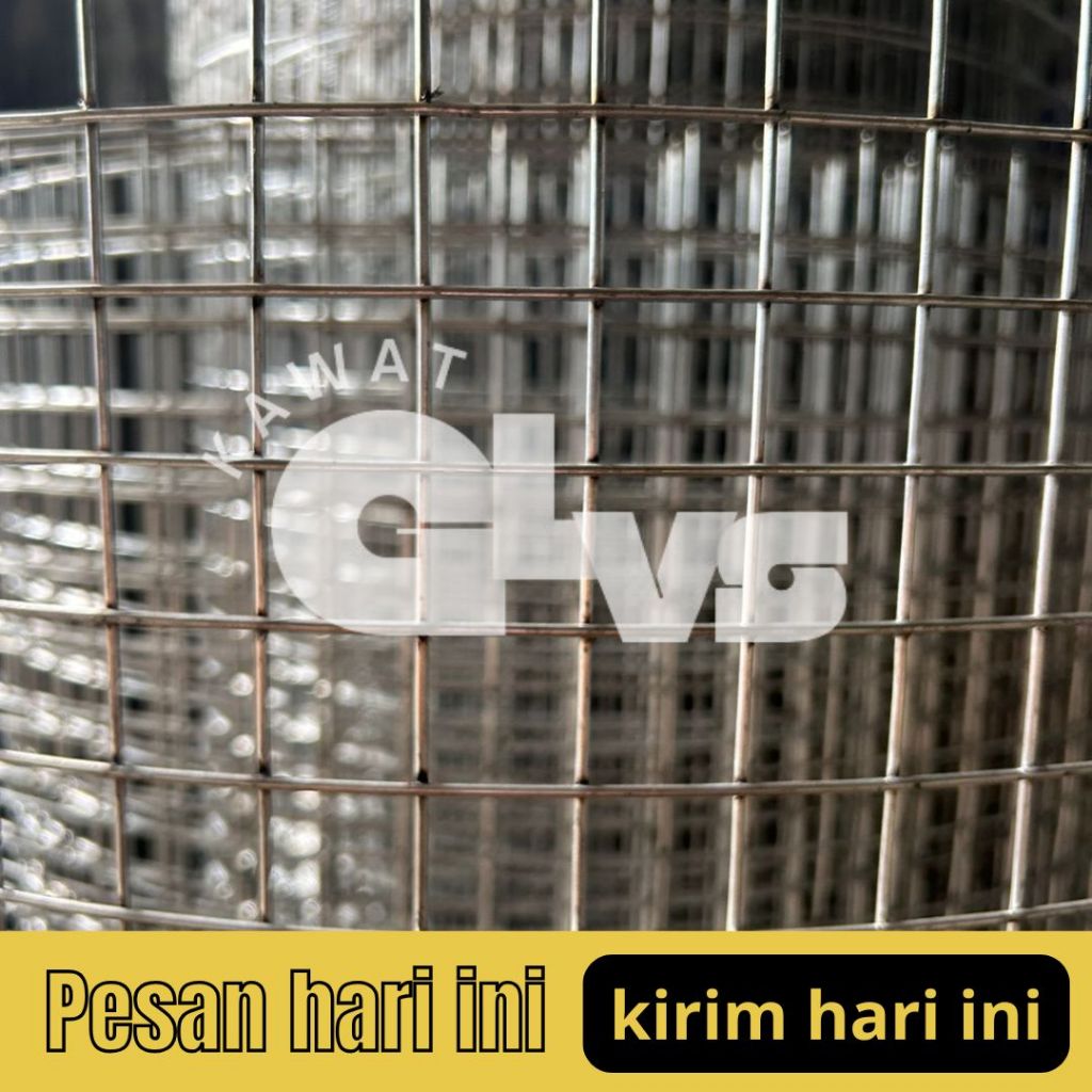 Mesh ram lembaran | kawat loket galvanis | 3mm | 2mm | lubangan 5x5cm