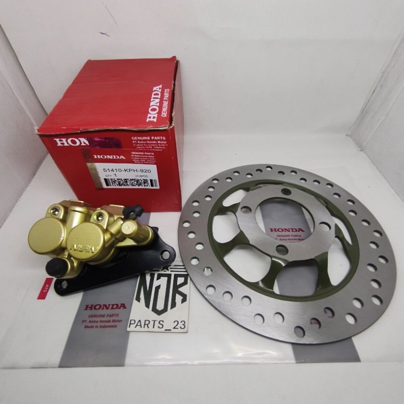 PALA BABI KEV/KPH KALIPER + PIRINGAN CAKRAM DEPAN HONDA KARISMA SUPRA X 125 LAMA 125 FI REVO 100 LAM